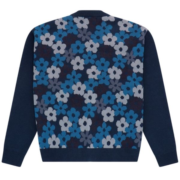 Arbor Antwerp Blue Floral Cardigan Blauw