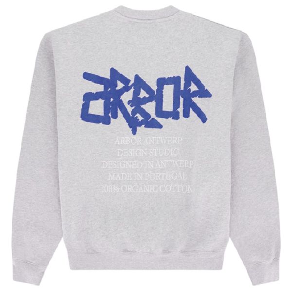 Arbor Antwerp Blue Neon Sweater Grijs