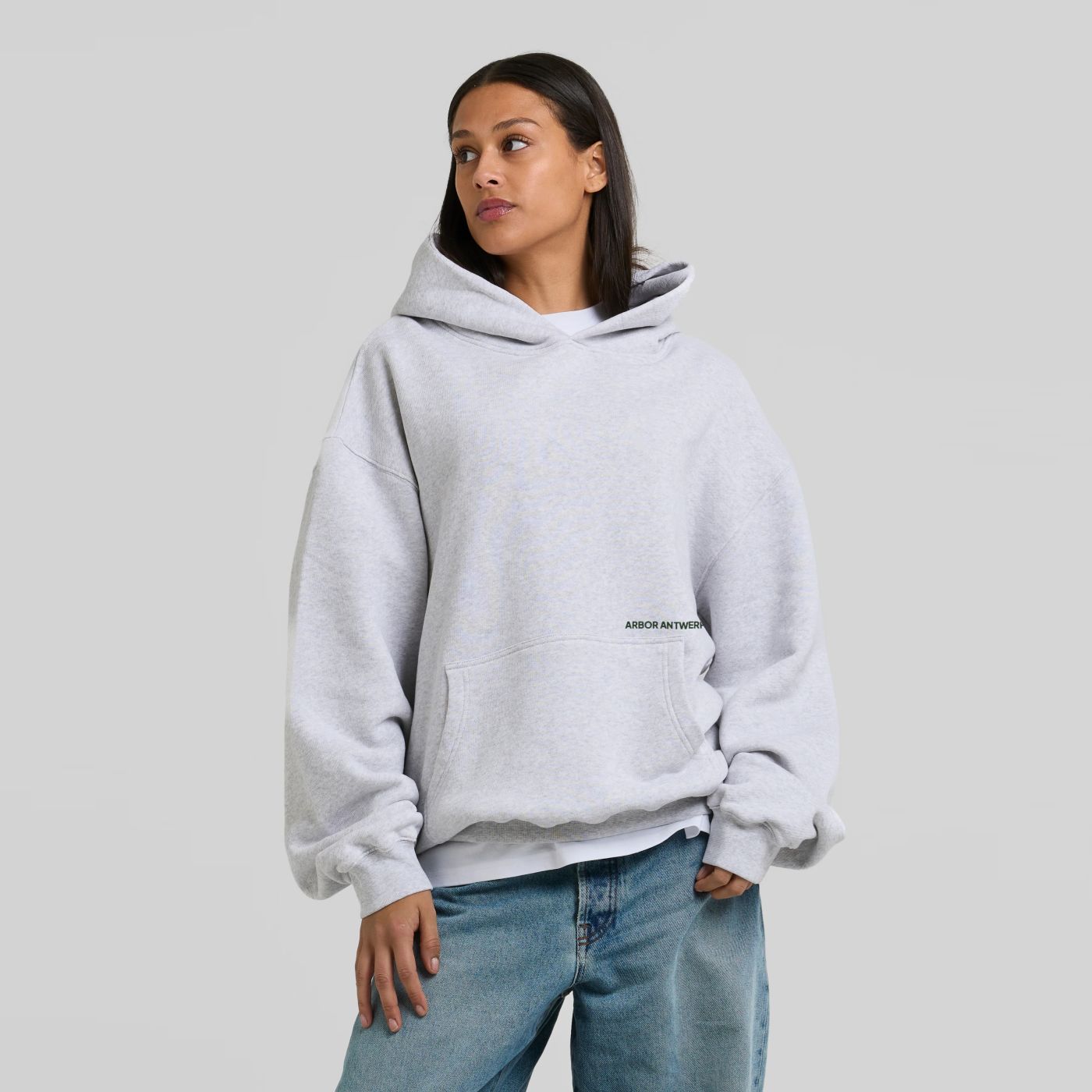 Arbor Antwerp Circle Application Hoodie Grijs