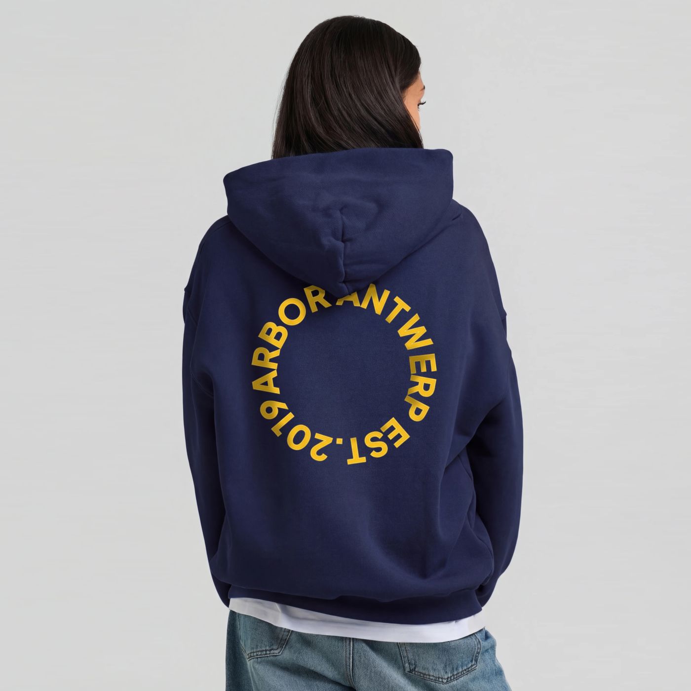 Arbor Antwerp Circle Application Hoodie Navy