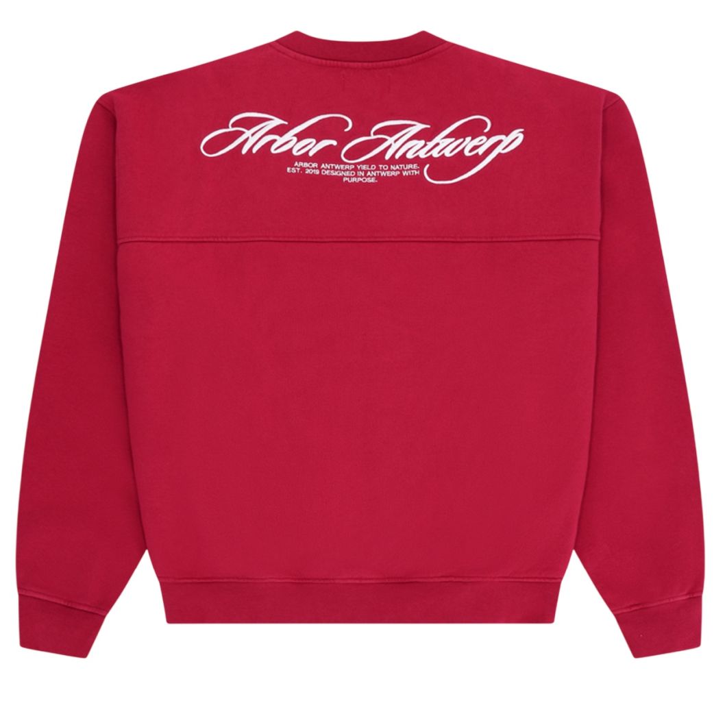 Arbor Antwerp Cursive Sweater Rood