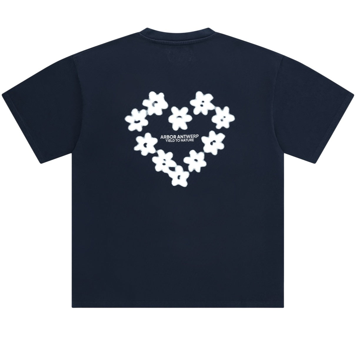 Arbor Antwerp Faded Flower T-shirt Navy