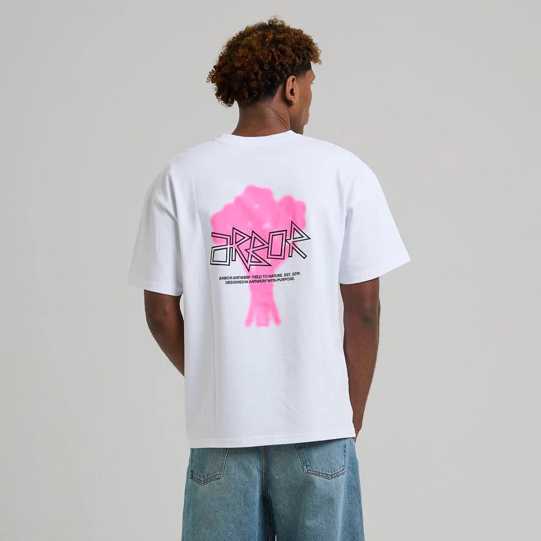 Arbor Antwerp Floral Bouquet T-shirt Wit