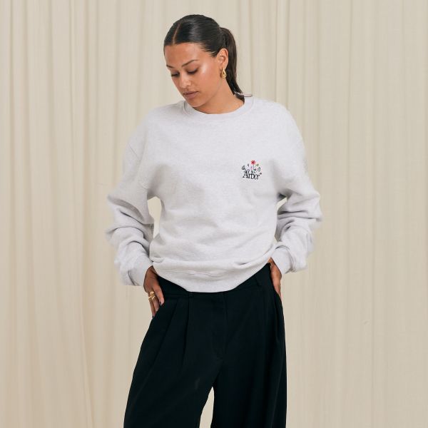Arbor Antwerp Flower Garden Sweater Grijs