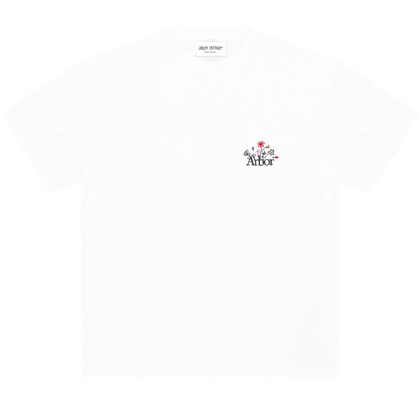 Arbor Antwerp Flower Garden T-shirt Wit