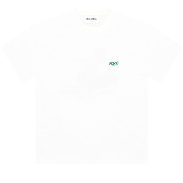 Arbor Antwerp Flower Oasis Green T-shirt Wit