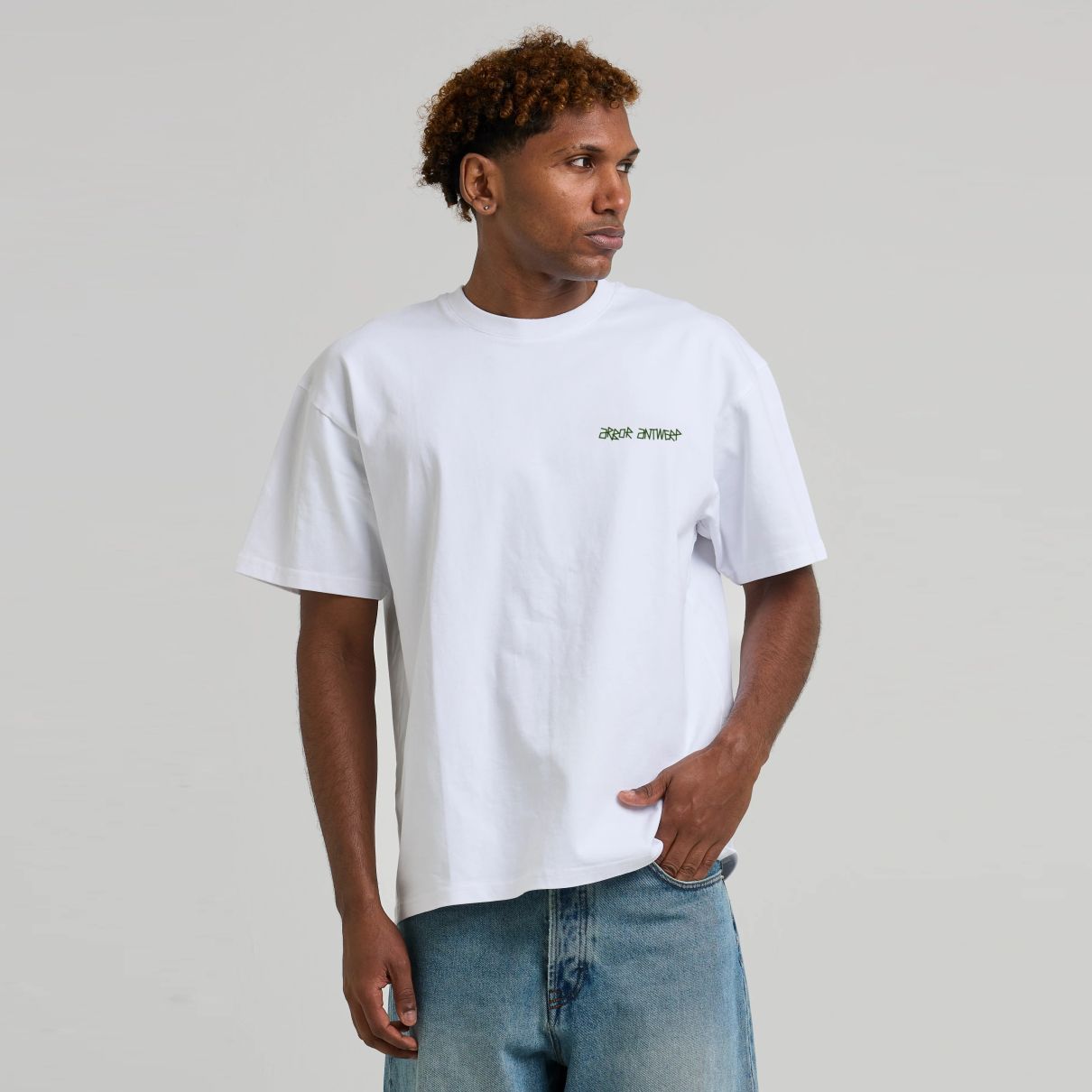 Arbor Antwerp Line Flower T-shirt Wit
