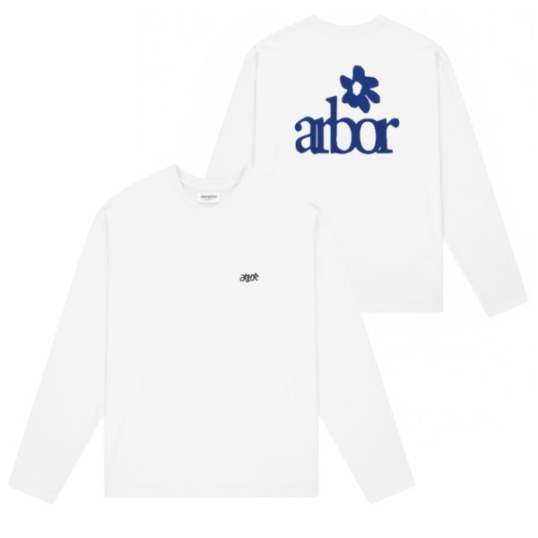 Arbor Antwerp Lotus Longsleeve T-shirt Wit