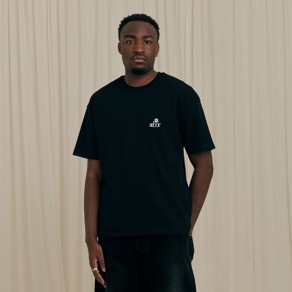Arbor Antwerp Mini Flower T-shirt Zwart