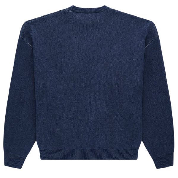 Arbor Antwerp Minimal Logo Knitted Sweater Donker Blauw