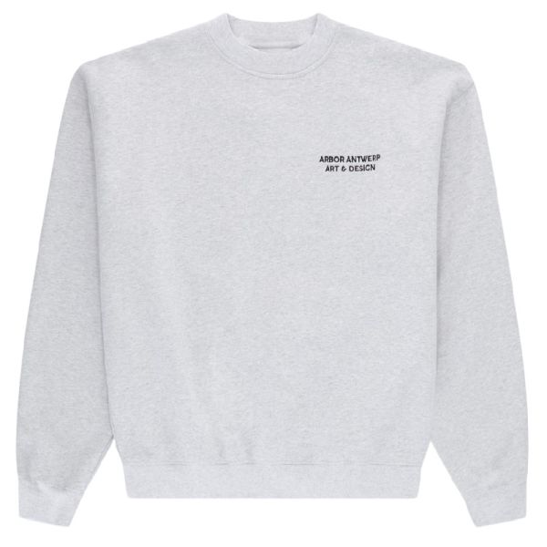 Arbor Antwerp Orange Faded Heart Sweater Grijs