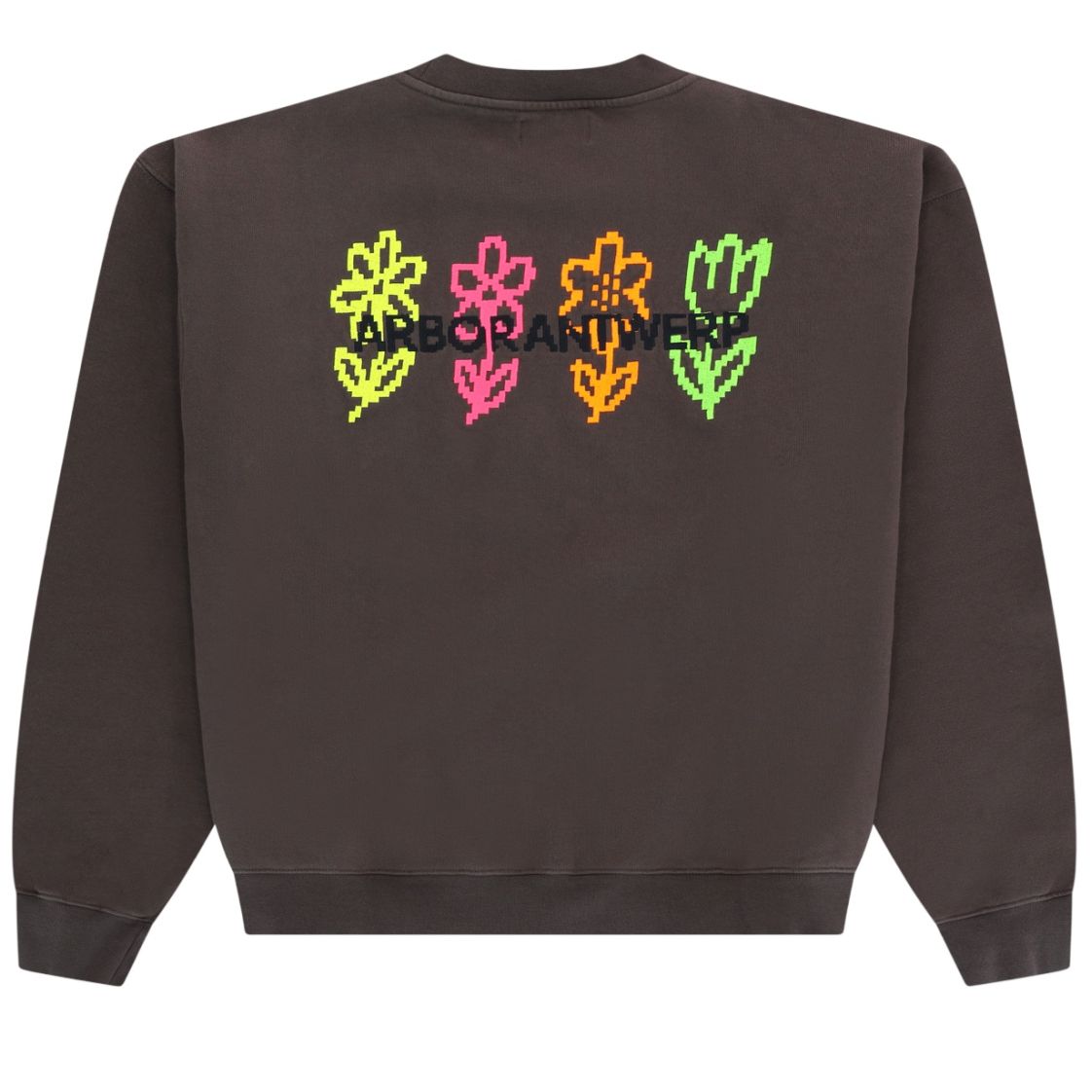 Arbor Antwerp Pixel Flower Sweater Bruin