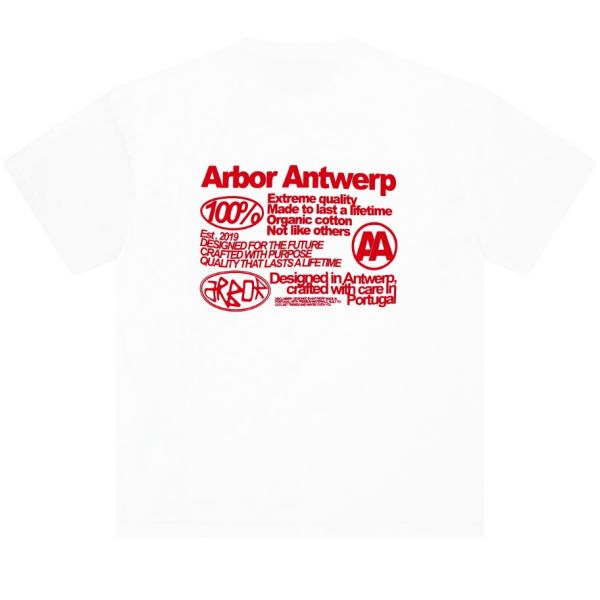 Arbor Antwerp Quality T-shirt Wit