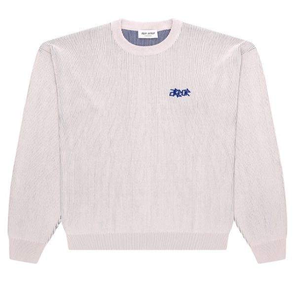 Arbor Antwerp Ribbed Flower Knit Sweater Beige