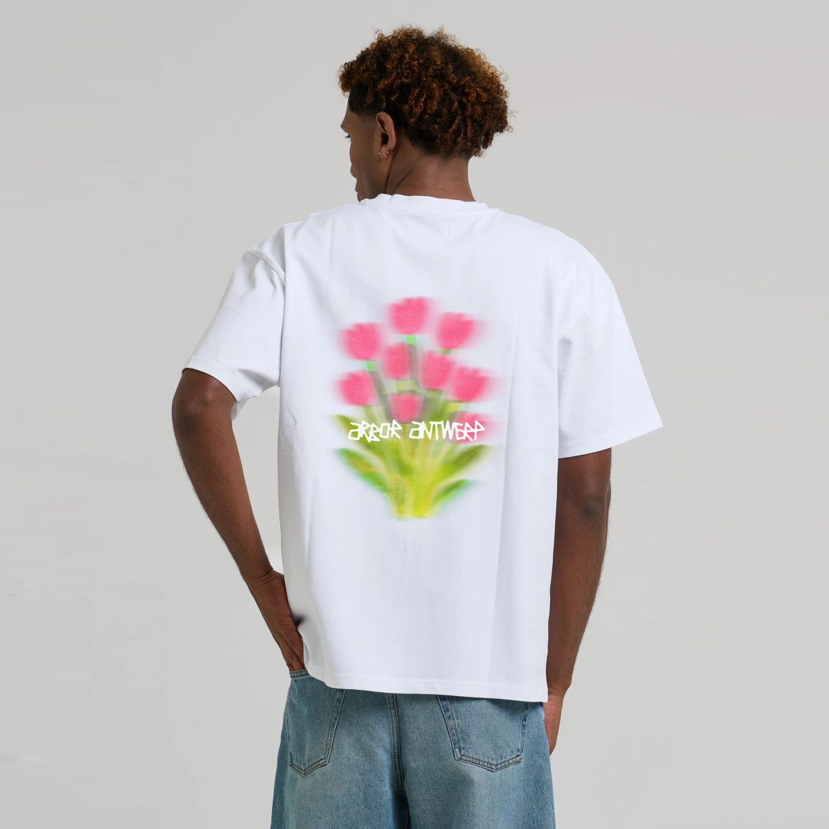 Arbor Antwerp Tulip Bloom T-shirt Wit