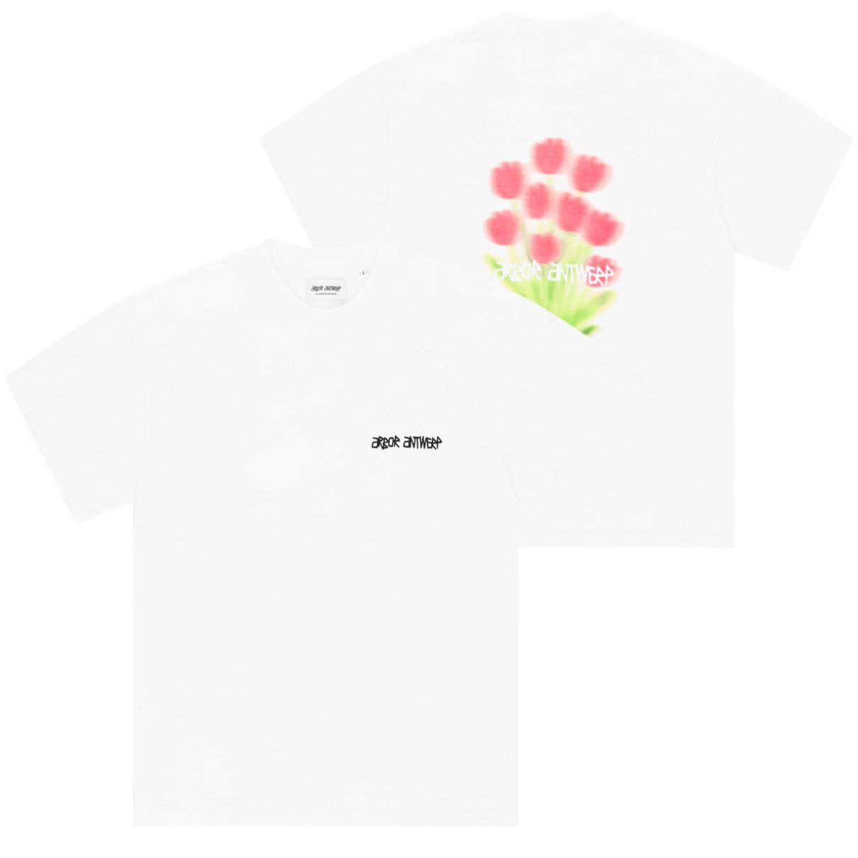 Arbor Antwerp Tulip Bloom T-shirt Wit
