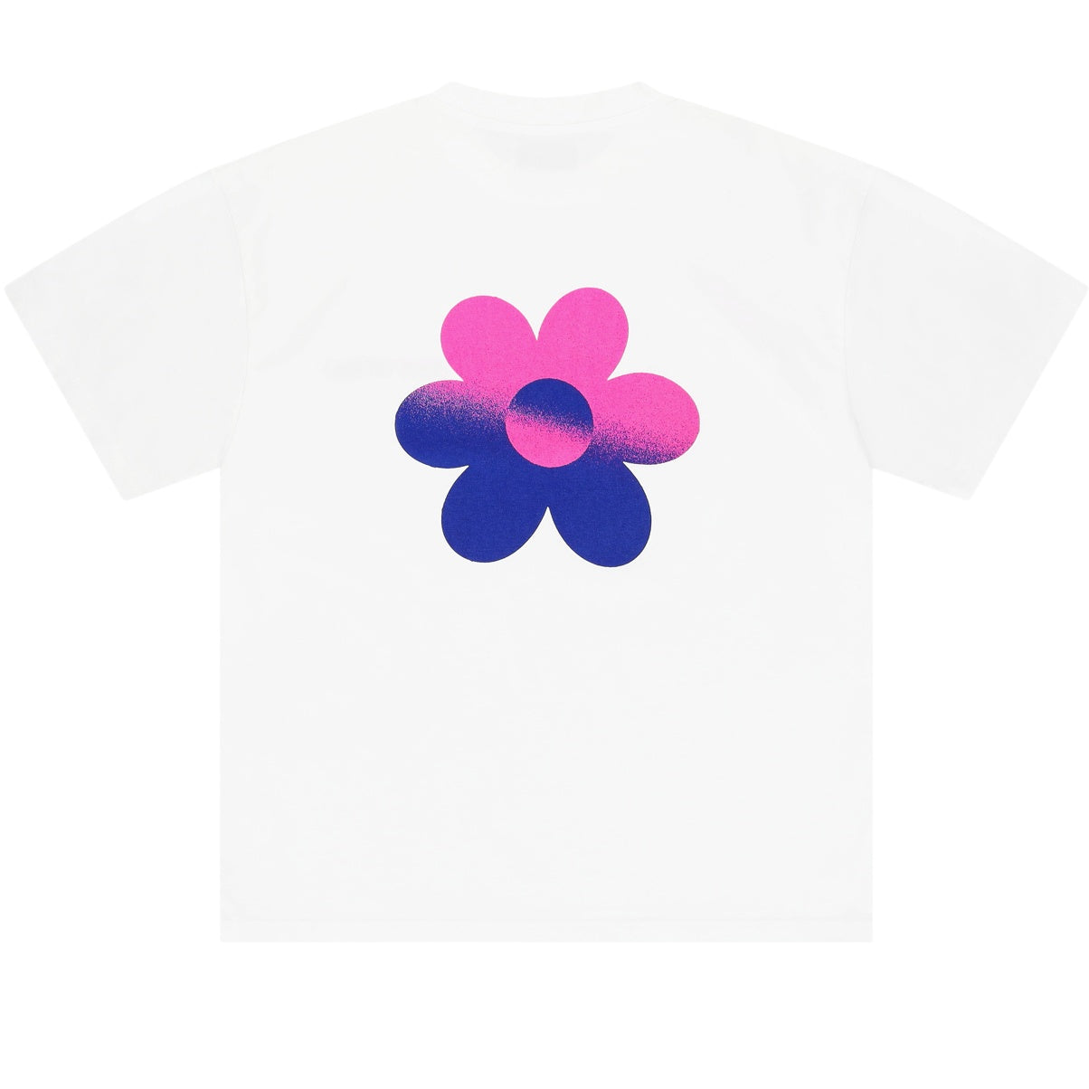 Arbor Antwerp Two-Tone Flower T-shirt Wit