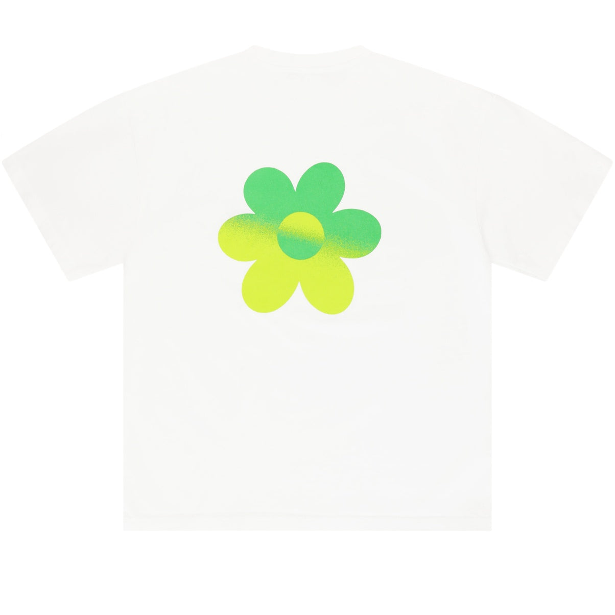 Arbor Antwerp Two-Tone Flower T-shirt Wit
