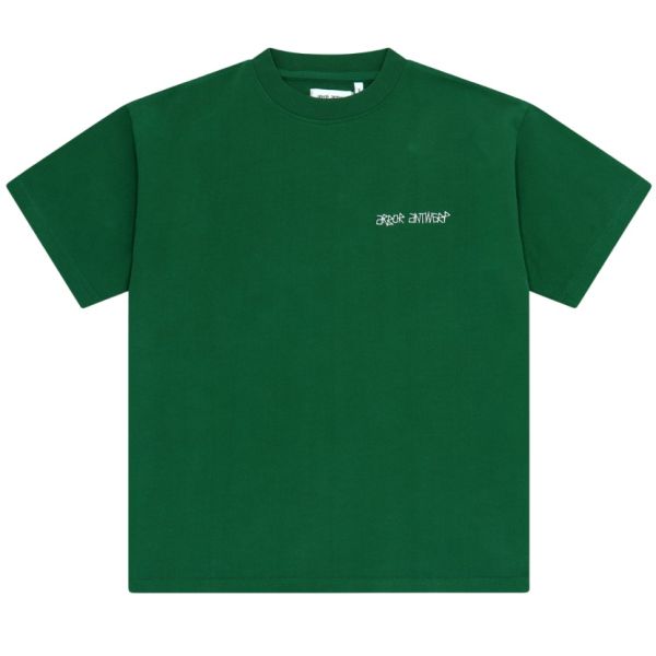 Arbor Antwerp White Faded Heart T-shirt Groen