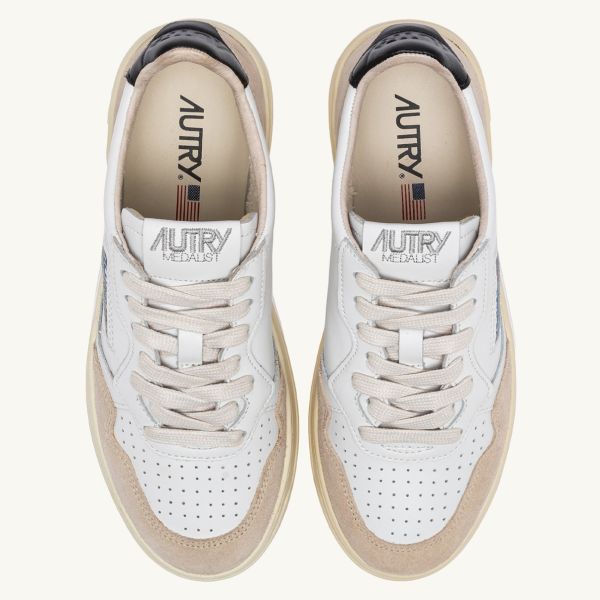 Autry Medalist Low Sneaker Wit/Zwart