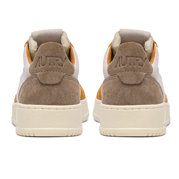 Autry Medalist Low Sneaker Off White/Bruin/Oranje