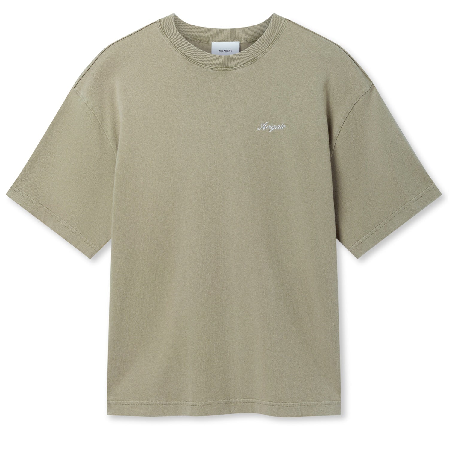 Axel Arigato Honor Washed T-shirt Donker Groen