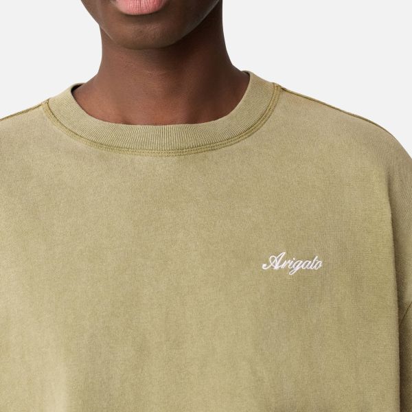 Axel Arigato Honor Washed T-shirt Donker Groen