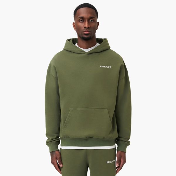 Banlieue Script Hoodie Groen