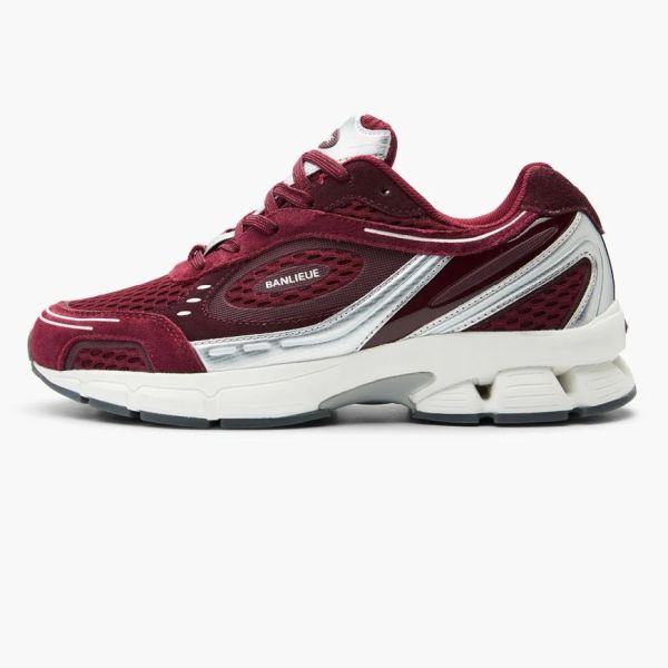 Banlieue The Runner + Suede Sneaker Bordeaux