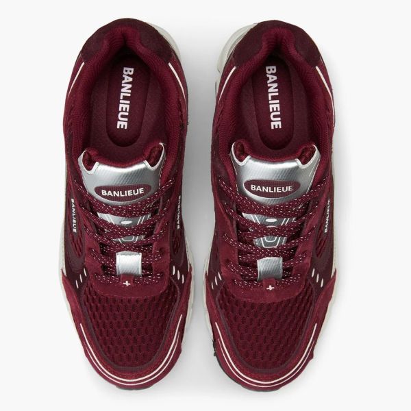 Banlieue The Runner + Suede Sneaker Bordeaux
