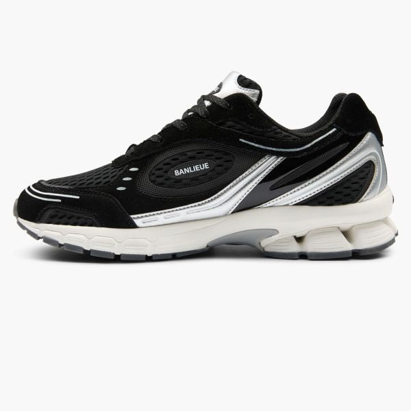 Banlieue The Runner + Suede Sneaker Zwart