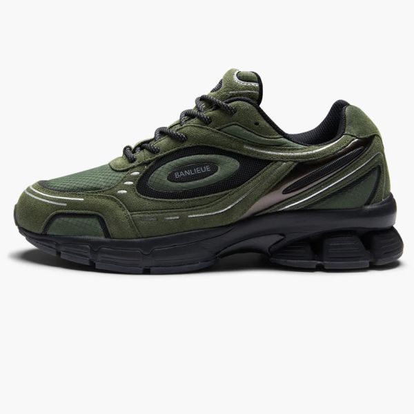 Banlieue The Runner + Winterised Sneaker Donker Groen