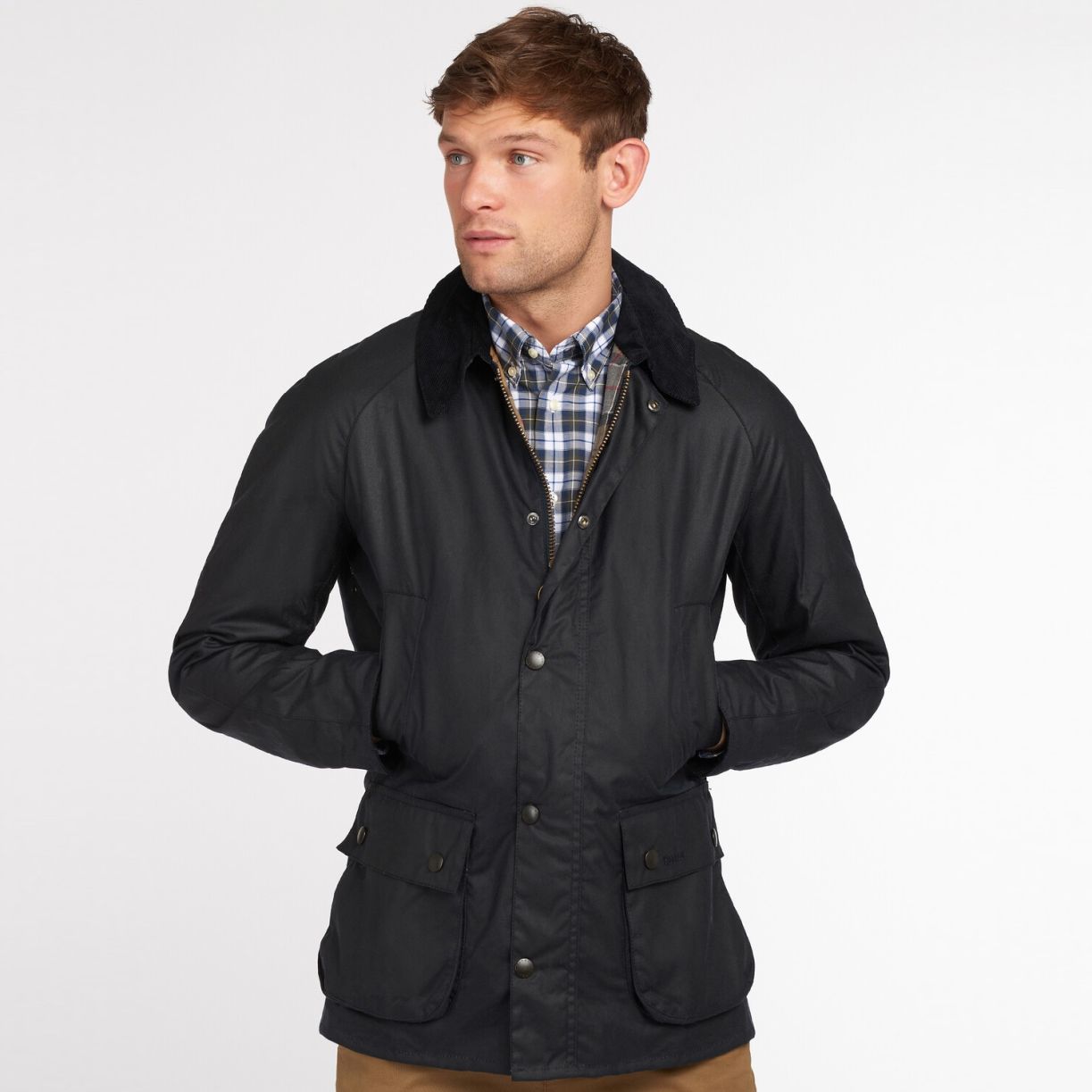 Barbour Ashby Wax Jas Navy