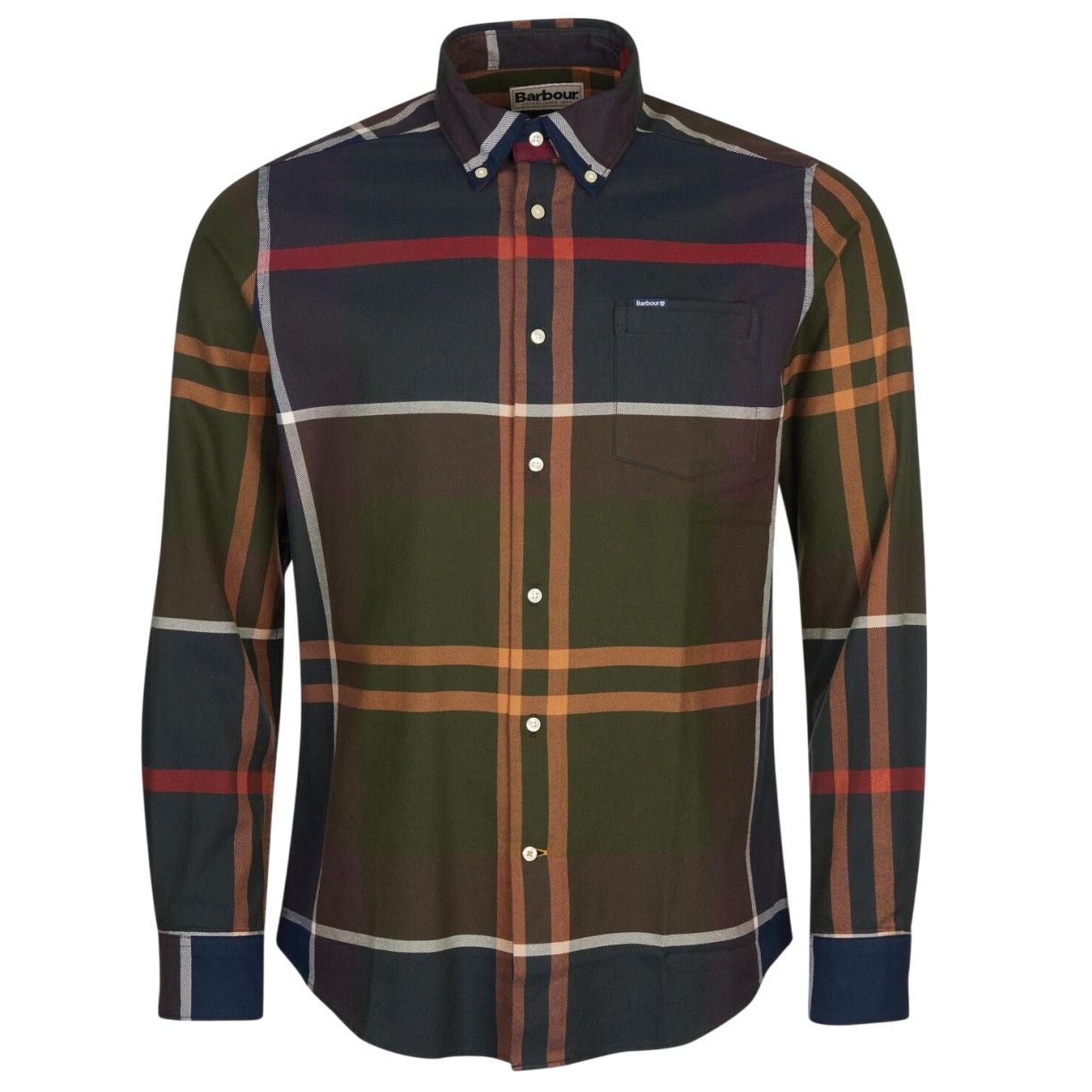 Barbour Dunoon Tartan Tailored Overhemd Donker Groen/Navy