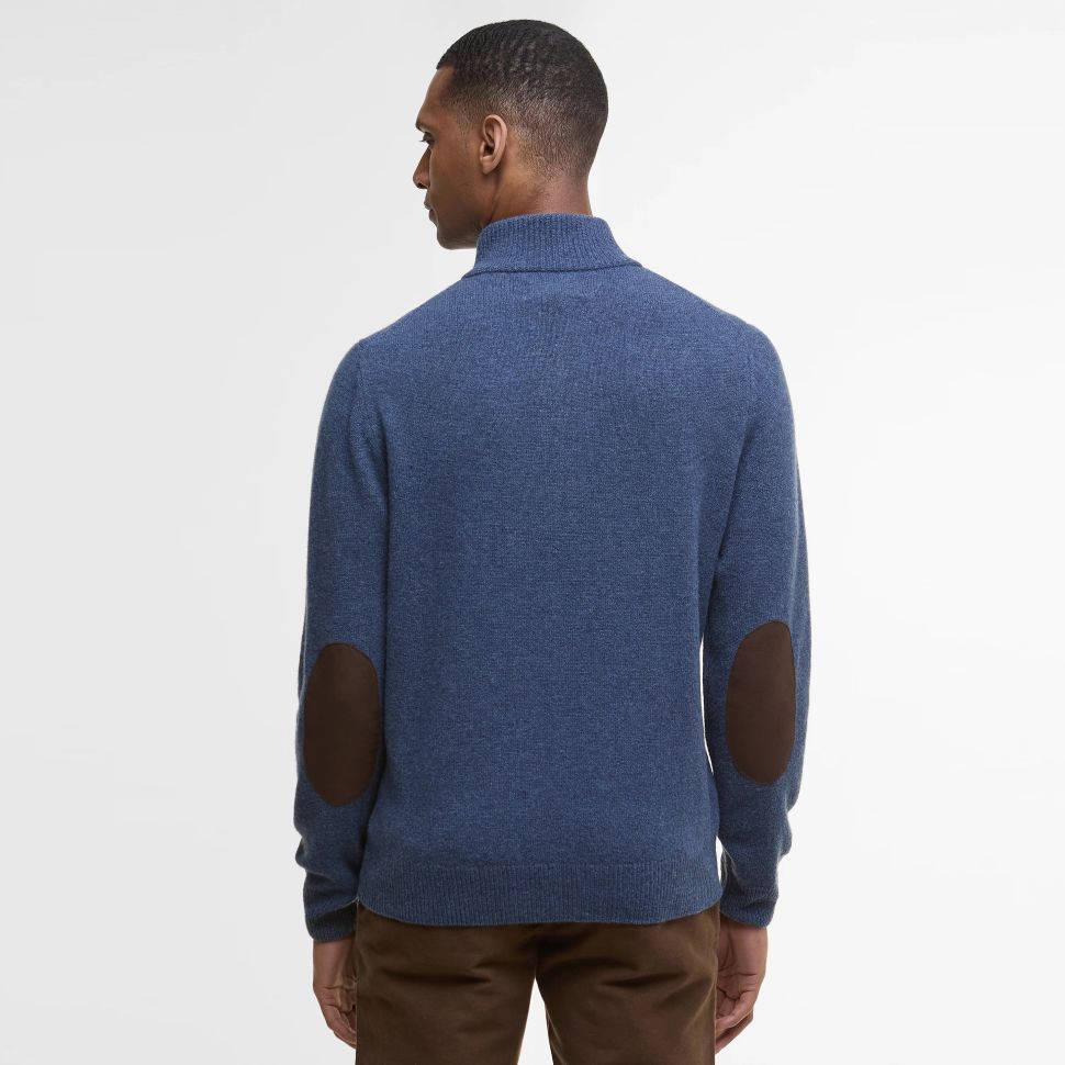 Barbour Essential Patch Half Zip Sweater Donker Blauw