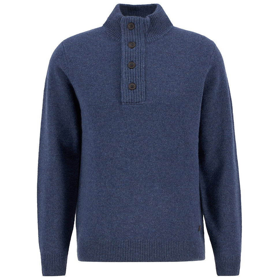 Barbour Essential Patch Half Zip Sweater Donker Blauw