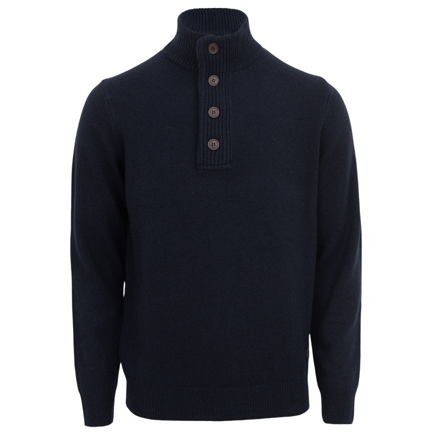 Barbour Essential Patch Half Zip Sweater Navy
