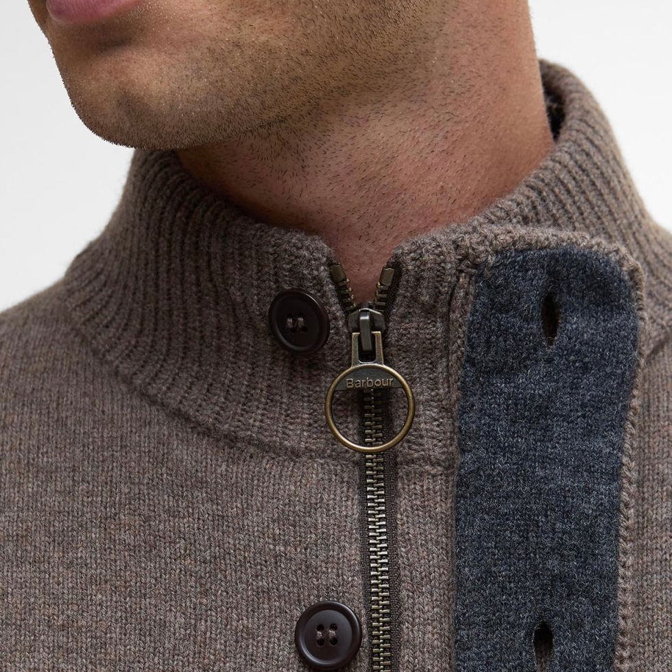 Barbour Essential Patch Vest Donker Bruin