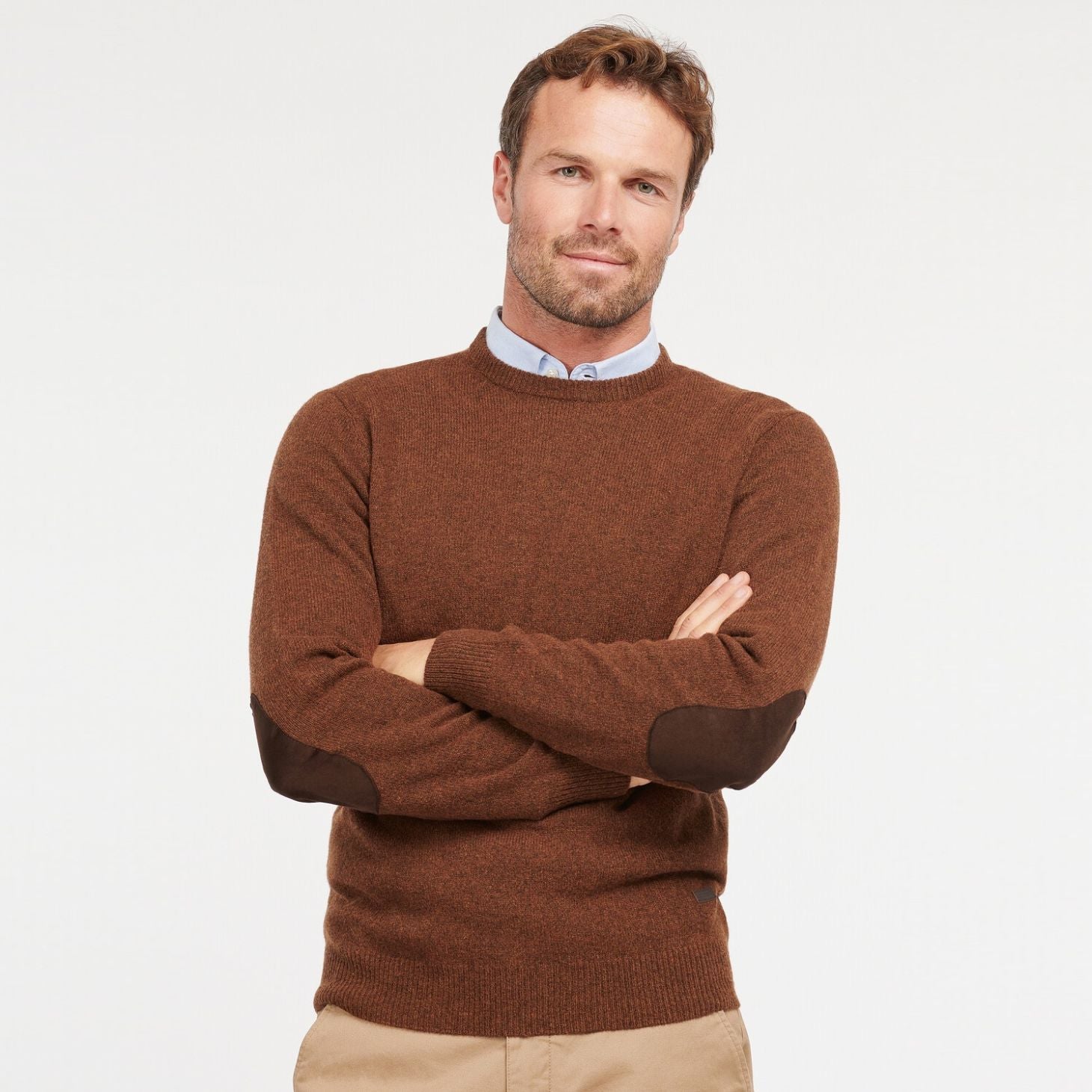 Barbour Essential Patch Sweater Bruin