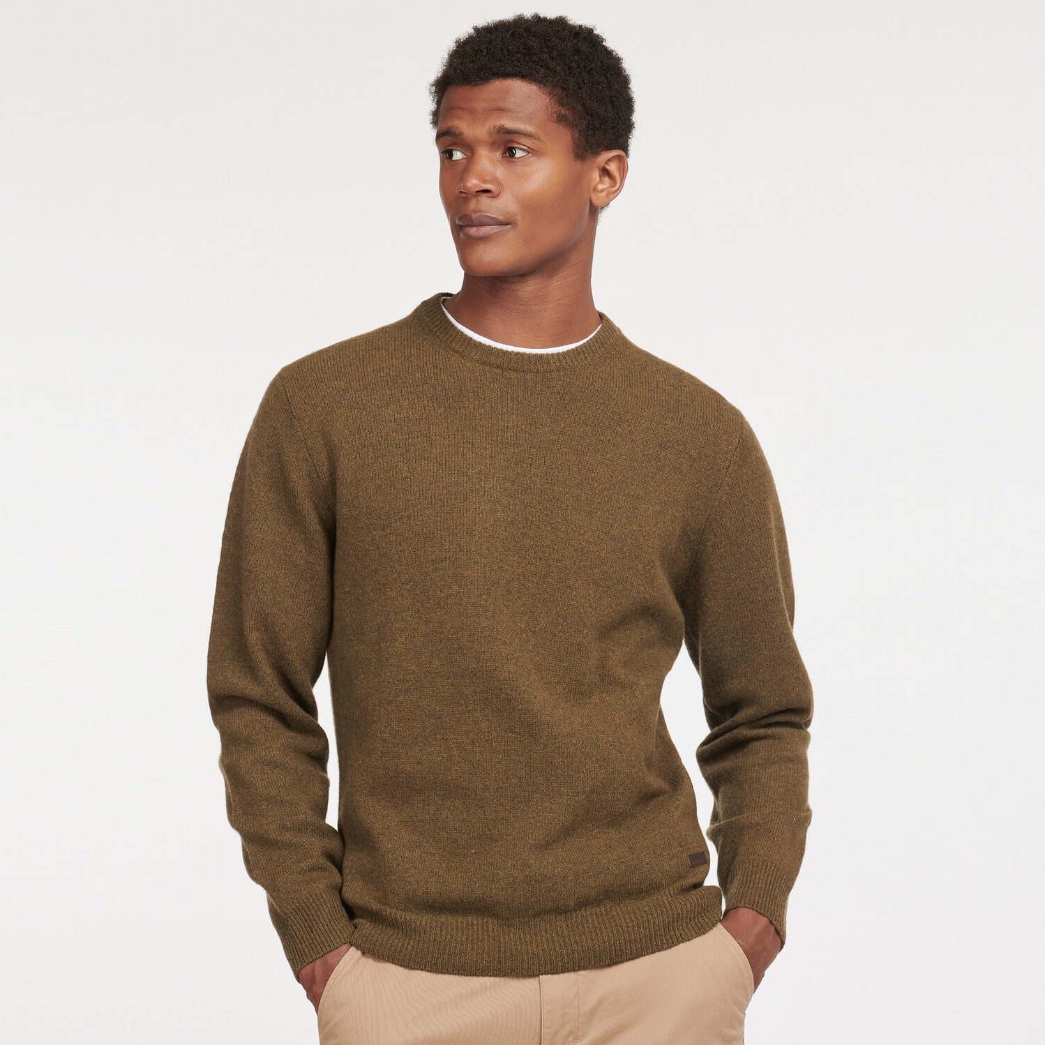 Barbour Essential Patch Sweater Donker Groen