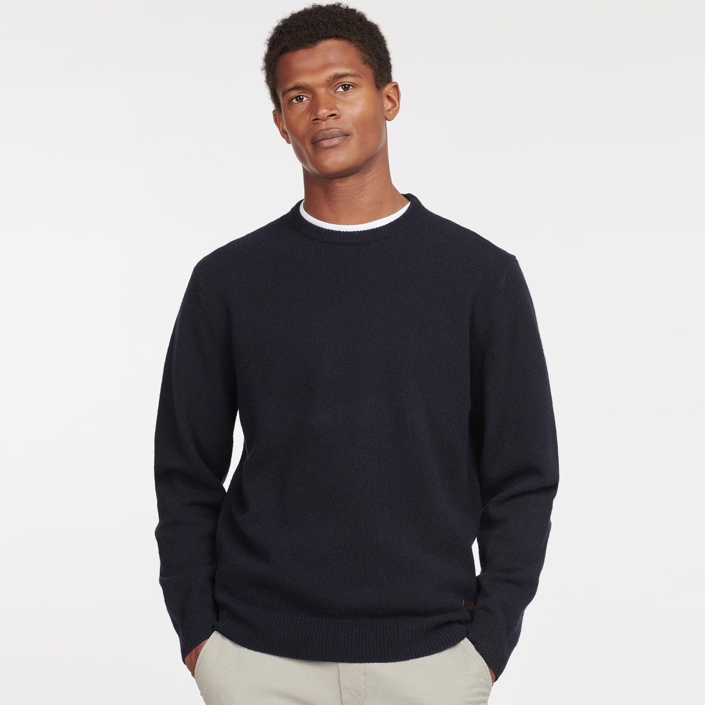 Barbour Essential Patch Sweater Navy