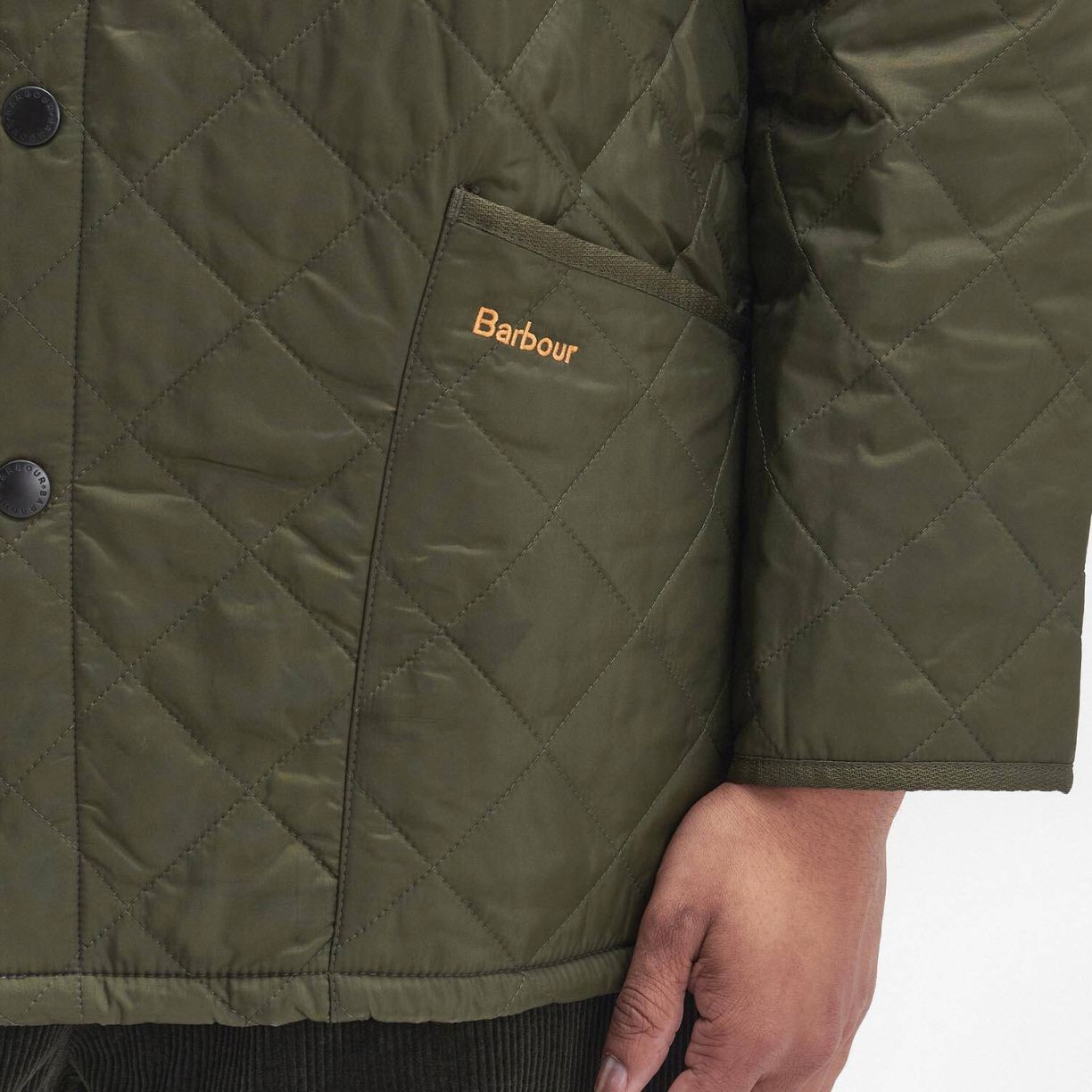 Barbour Heritage Liddesdale Quilted Jas Donker Groen