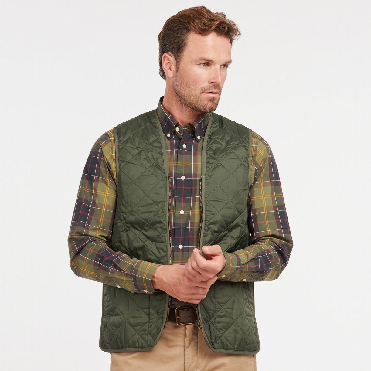 Barbour Quilted Bodywarmer Donker Groen