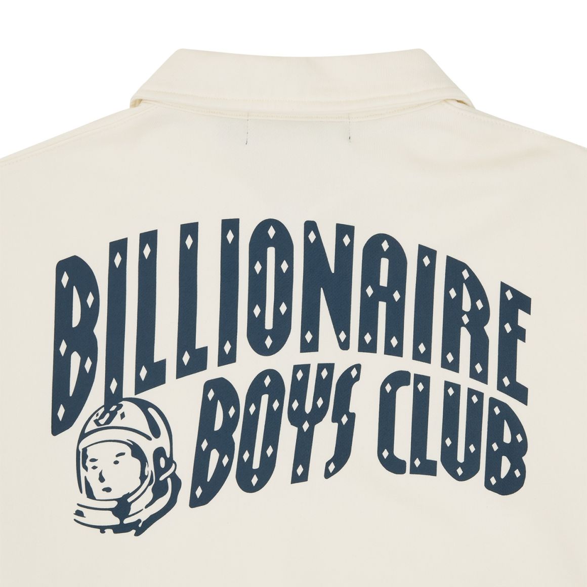 Billionaire Boys Club Arch Logo Washed Quarter Zip Sweater Off White