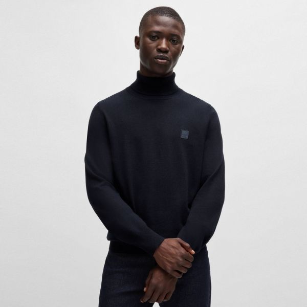 Boss Akiro Turtle Neck Sweater Navy