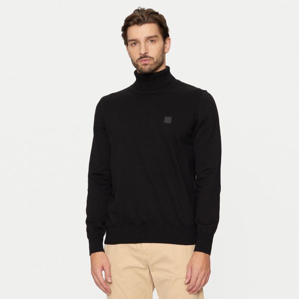Boss Akiro Turtle Neck Sweater Zwart