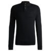 Boss Asac Longsleeve Polo Zwart
