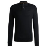 Boss Asac Longsleeve Polo Zwart