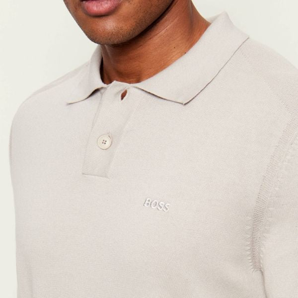 Boss Asac Polo Sweater Grijs