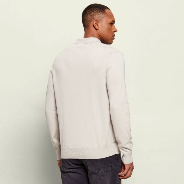 Boss Asac Polo Sweater Grijs